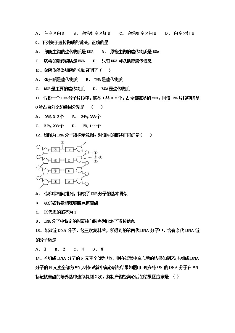 2018-2019学年甘肃省武威第十八中学高二上学期期末考试生物试题 Word版第2页