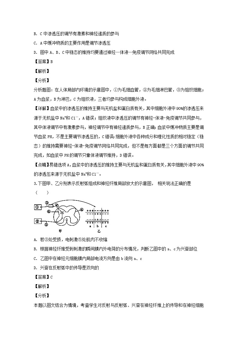 2018-2019学年湖北省荆门市高二上学期期末质量检测生物试题 解析版第2页