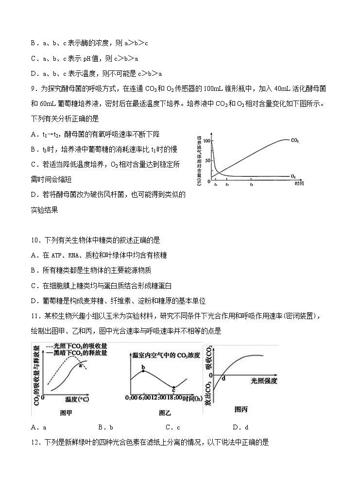 江苏省扬州中学2021届高三上学期开学检测 生物（word版含答案）第3页