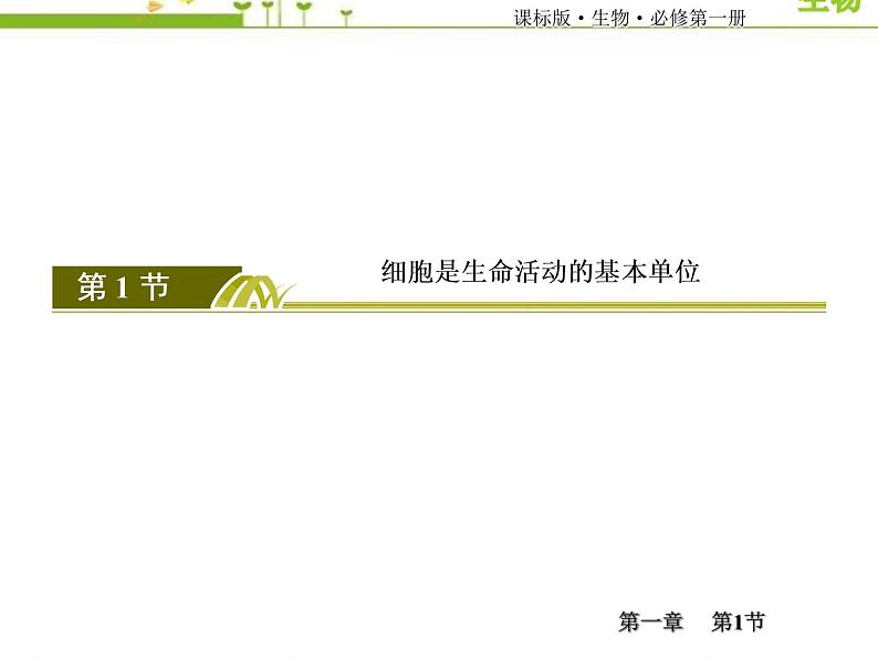 （新）人教版高中生物必修1教学课件：1-1细胞是生命活动的基本单位03