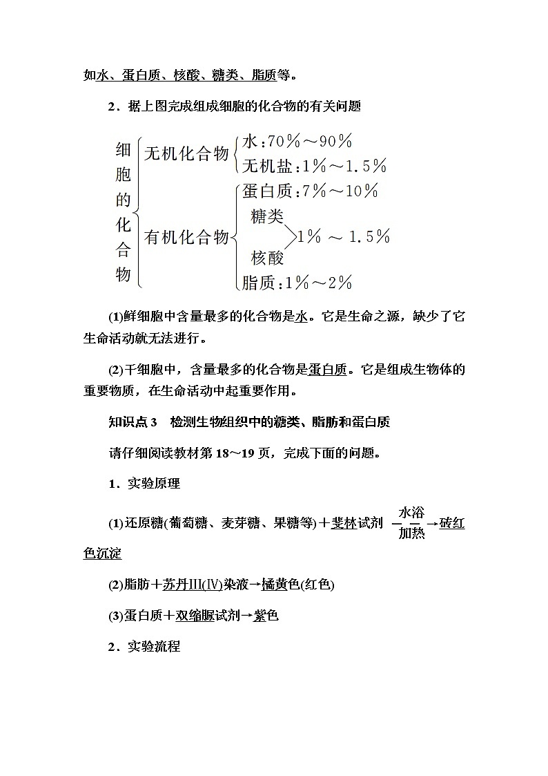 （新）人教版高中生物必修1教学讲义：2-1细胞中的元素和化合物03