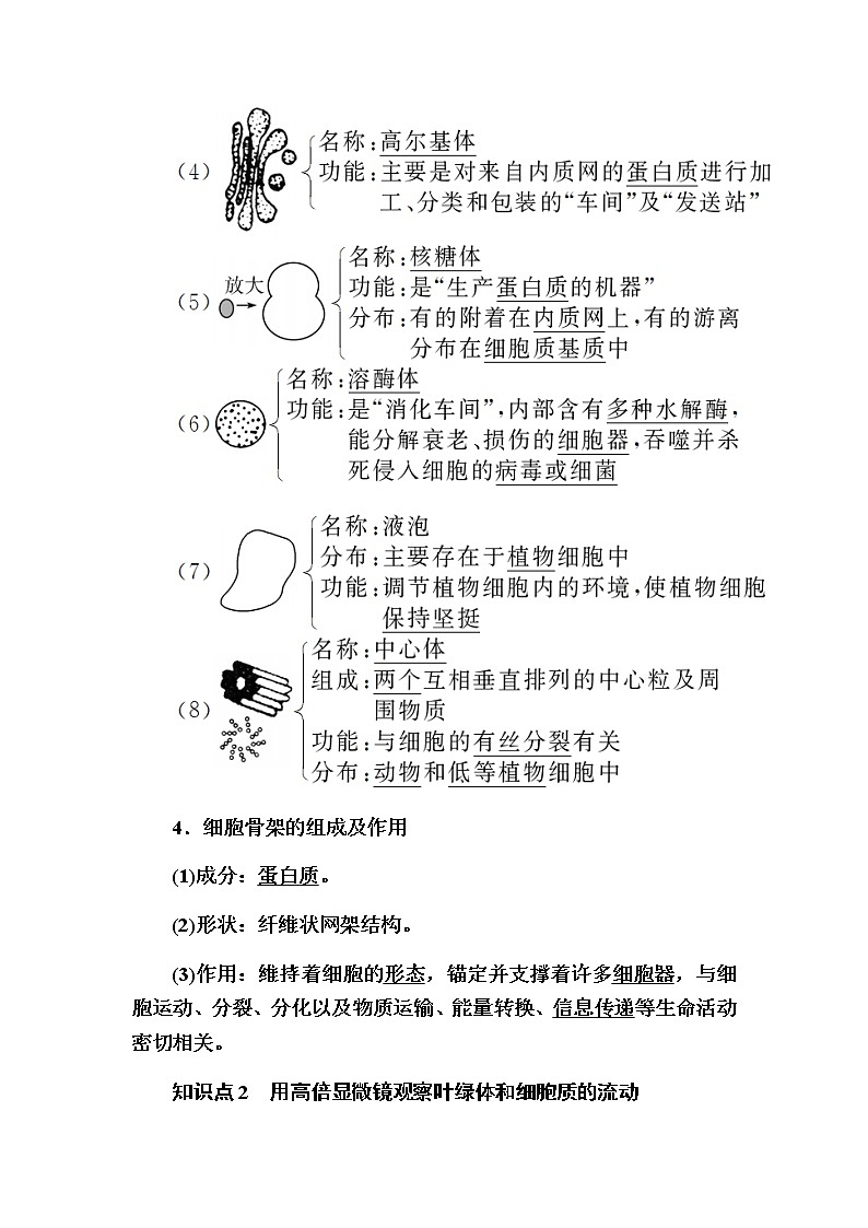 （新）人教版高中生物必修1教学讲义：3-2-1细胞器之间的分工03