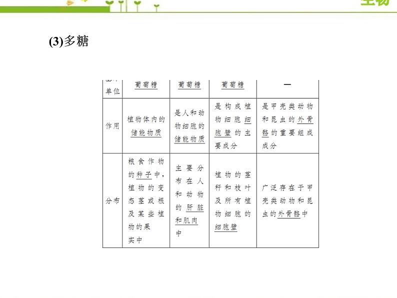 （新）人教版高中生物必修1教学课件：2-3细胞中的糖类和脂质07