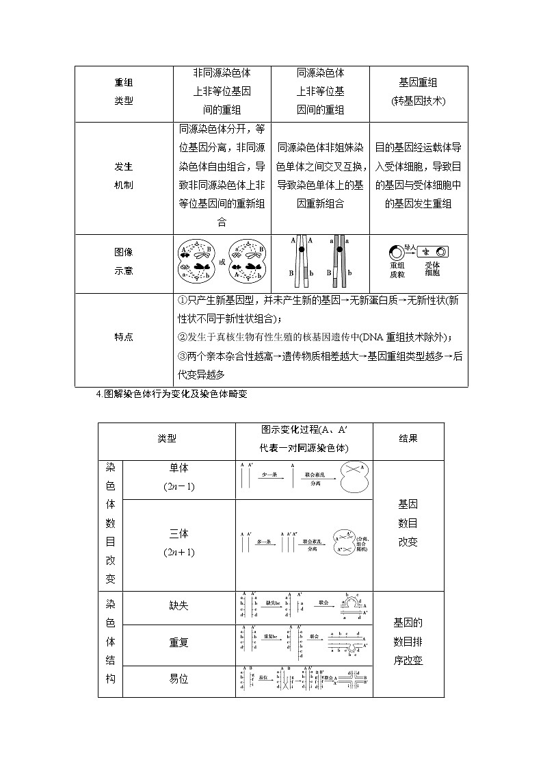 2020浙江高考生物二轮讲义：第9讲　变异与进化03