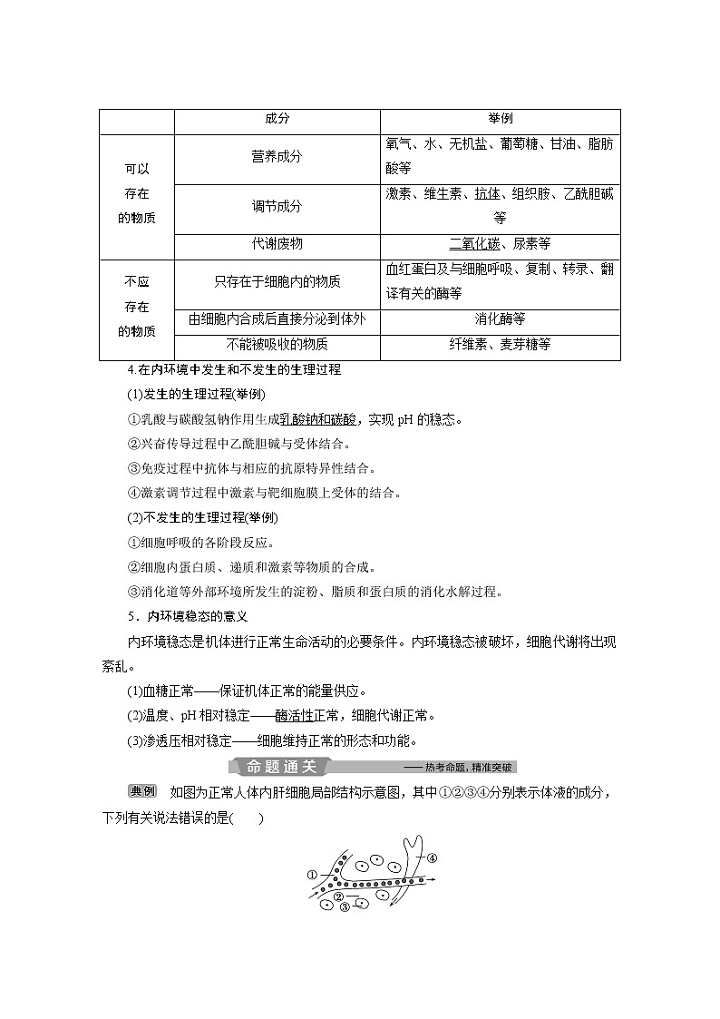2020浙江高考生物二轮讲义：第11讲　内环境与稳态、高等动物的内分泌系统02