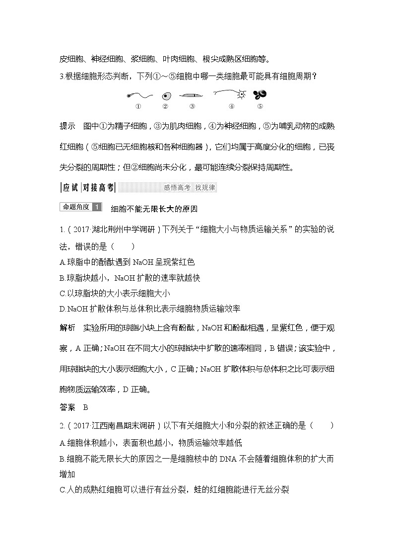 2019创新设计高考生物一轮复习教师用书：必修一第四单元第11讲03