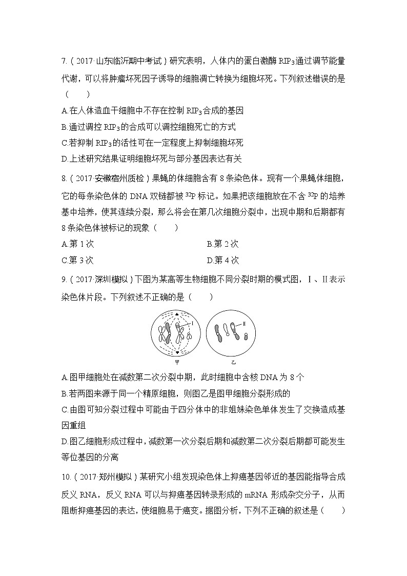 2019创新设计高考生物一轮复习教师用书：高三复习综合检测卷第3页