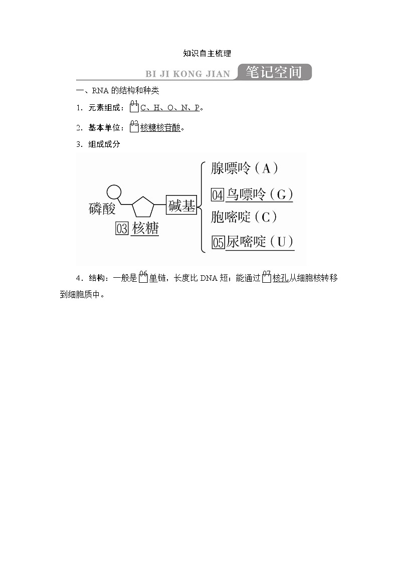 2020年高考生物一轮复习讲义：必修2 第六单元 第21讲 基因的表达第2页
