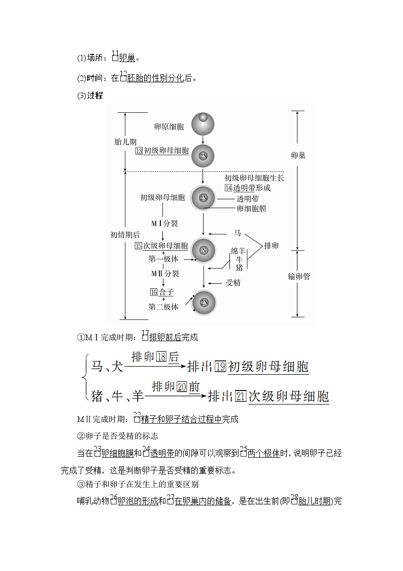 2020年高考生物一轮复习讲义：选修3第十单元第37讲胚胎工程、生物技术的安全性和伦理问题第2页