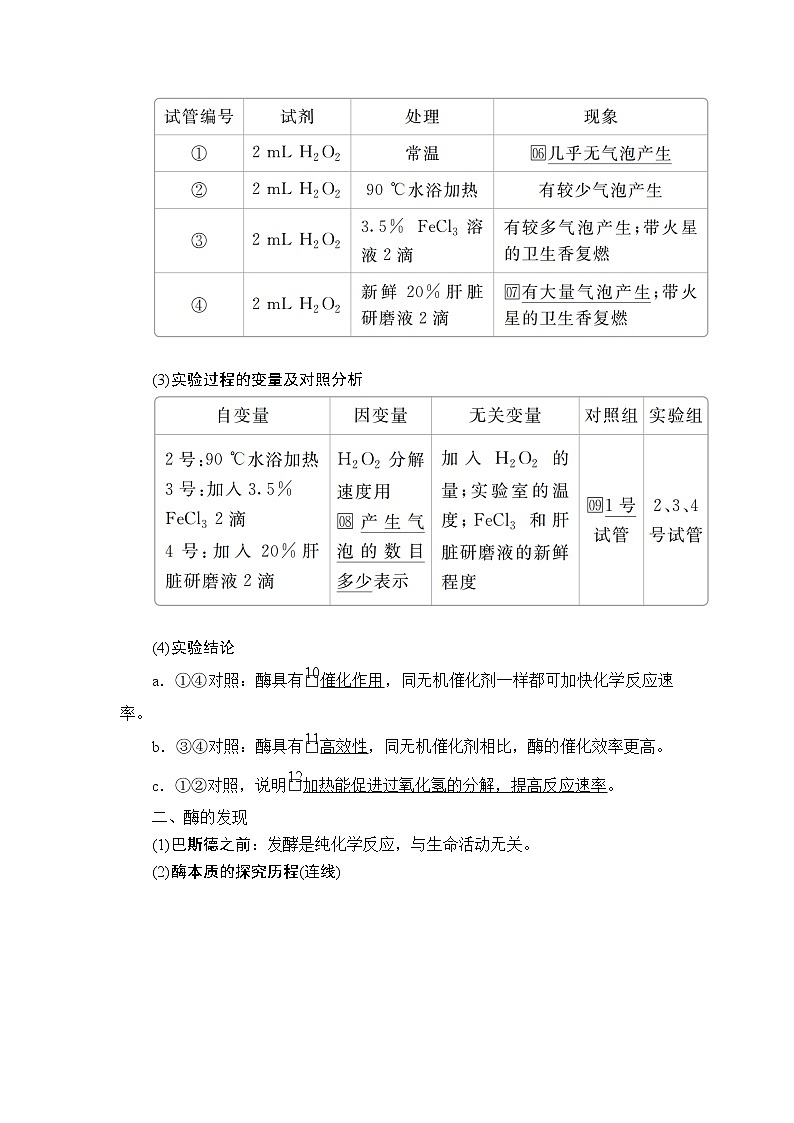 2020年高考生物一轮复习讲义：必修1 第三单元 第8讲 酶与ATP03