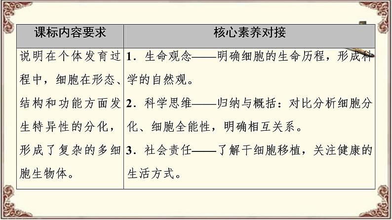 （新）人教版必修1：第6章 第2节　细胞的分化 PPT课件02