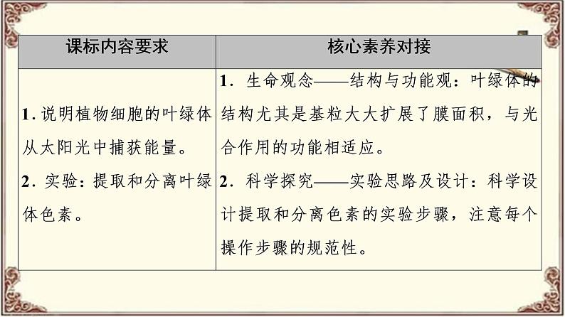 （新）人教版必修1：第5章 第4节 第1课时　捕获光能的色素和结构 PPT课件02