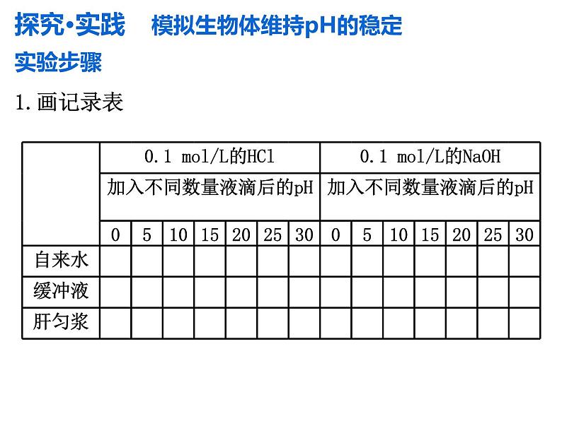 1.2 内环境的稳态  课件 人教版（2019）选择性必修104