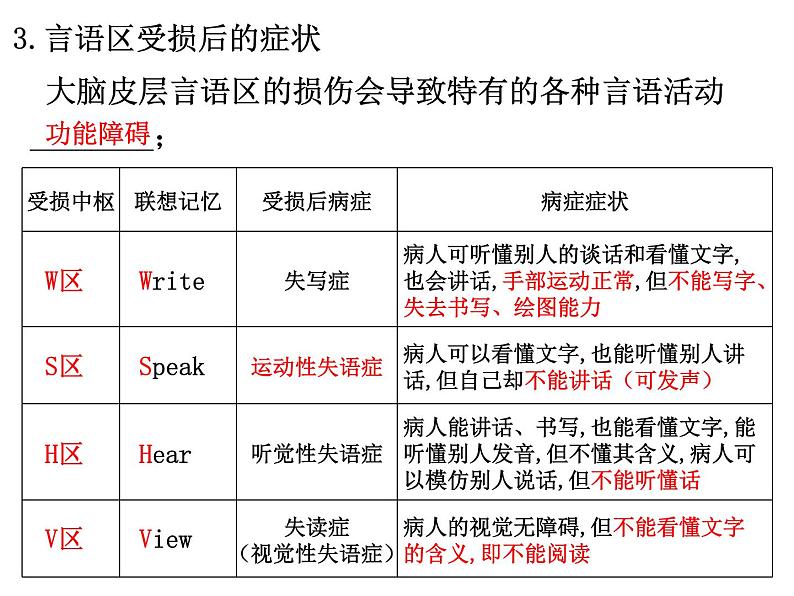 2.5人脑的高级功能  课件 人教版（2019）选择性必修108