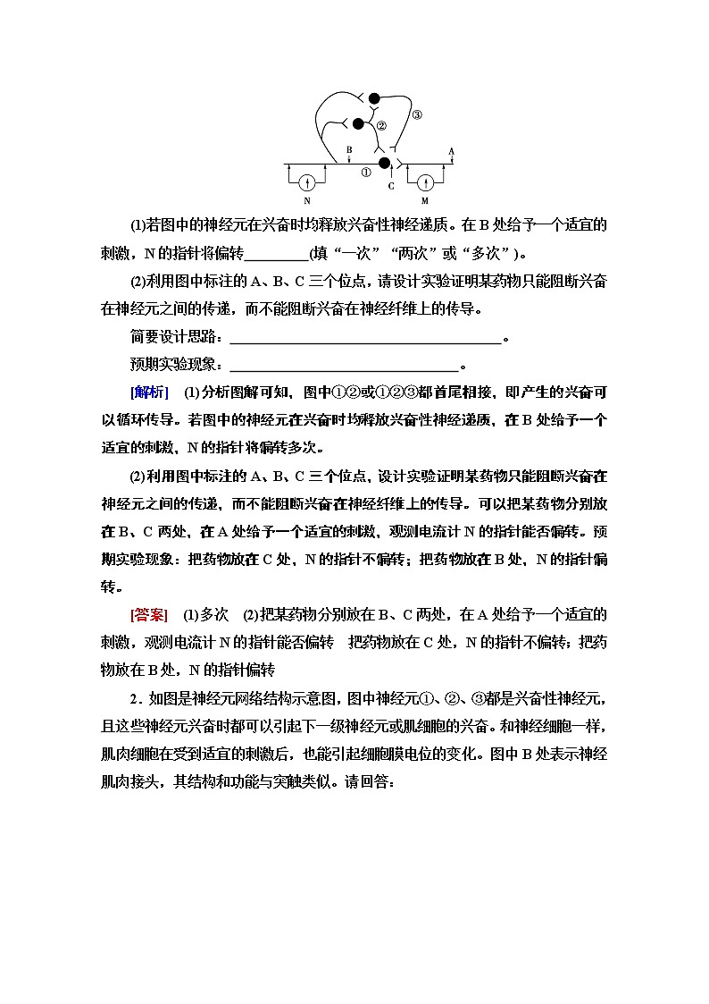 （新）人教版选择性必修1学案：第2章 素养提升课 兴奋传导和传递特点的实验探究（含解析）02