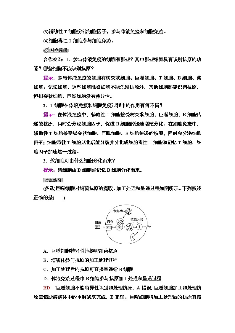 （新）人教版选择性必修1学案：第4章 第2节　特异性免疫（含解析）03