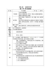 生物人教版 (新课标)第3节 DNA的复制教案设计