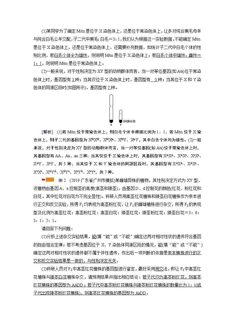 2021新高考生物人教版一轮学案：难点加强专题（三）基因位置的确认及遗传实验设计第3页