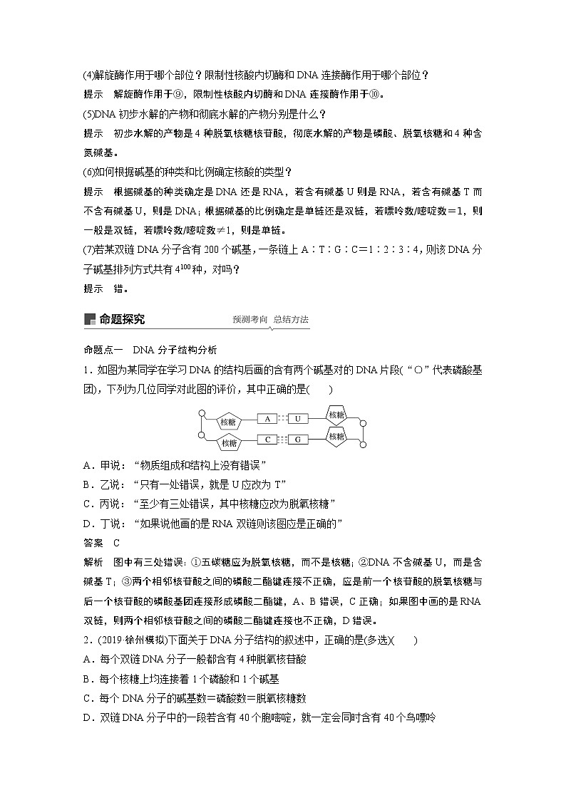 2020版生物新导学大一轮苏教讲义：第六单元　遗传的分子基础第19讲第3页