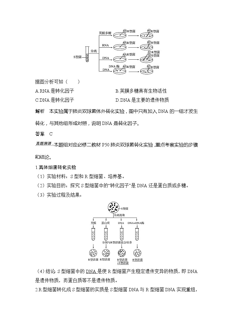 2020版生物浙江高考选考一轮复习讲义：第14讲核酸是遗传物质的证据第2页