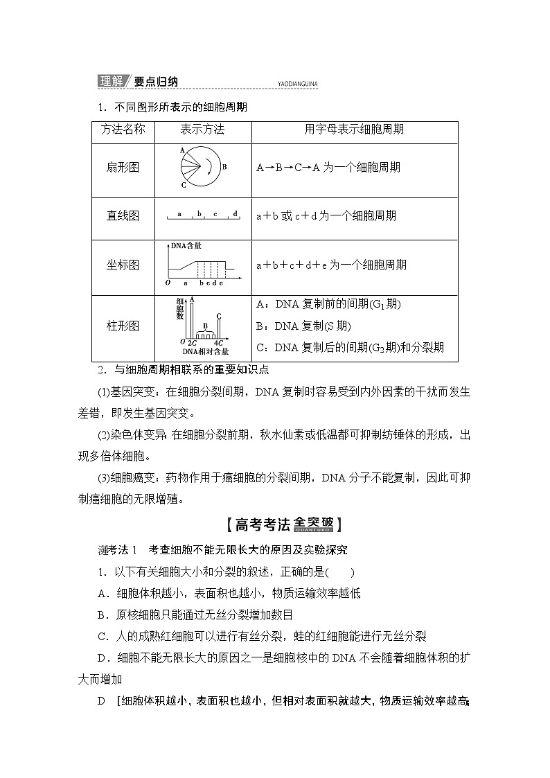 2020版新一线高考生物（人教版）一轮复习教学案：第4单元第1讲细胞的增殖03
