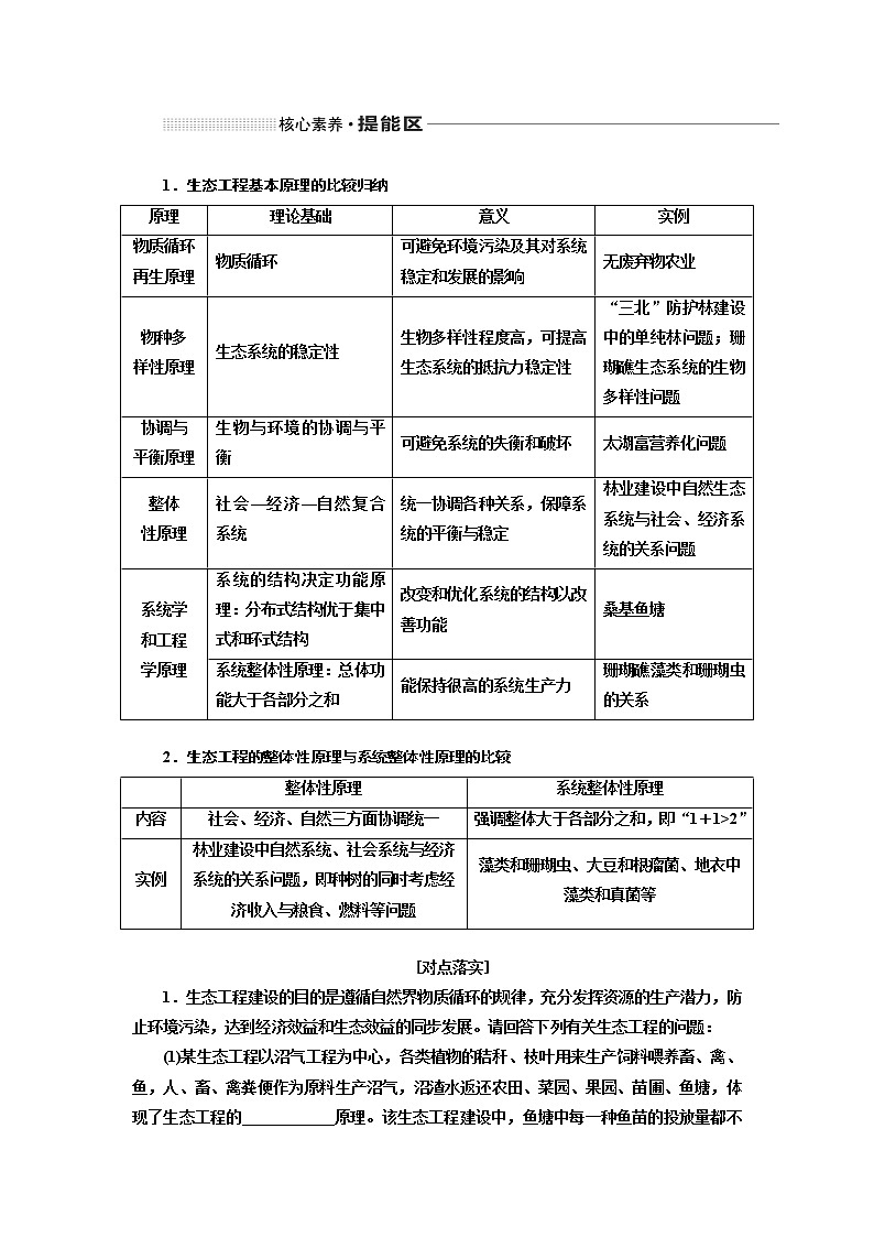 2020版高考一轮复习生物通用版学案：第十三单元第四讲生态工程03