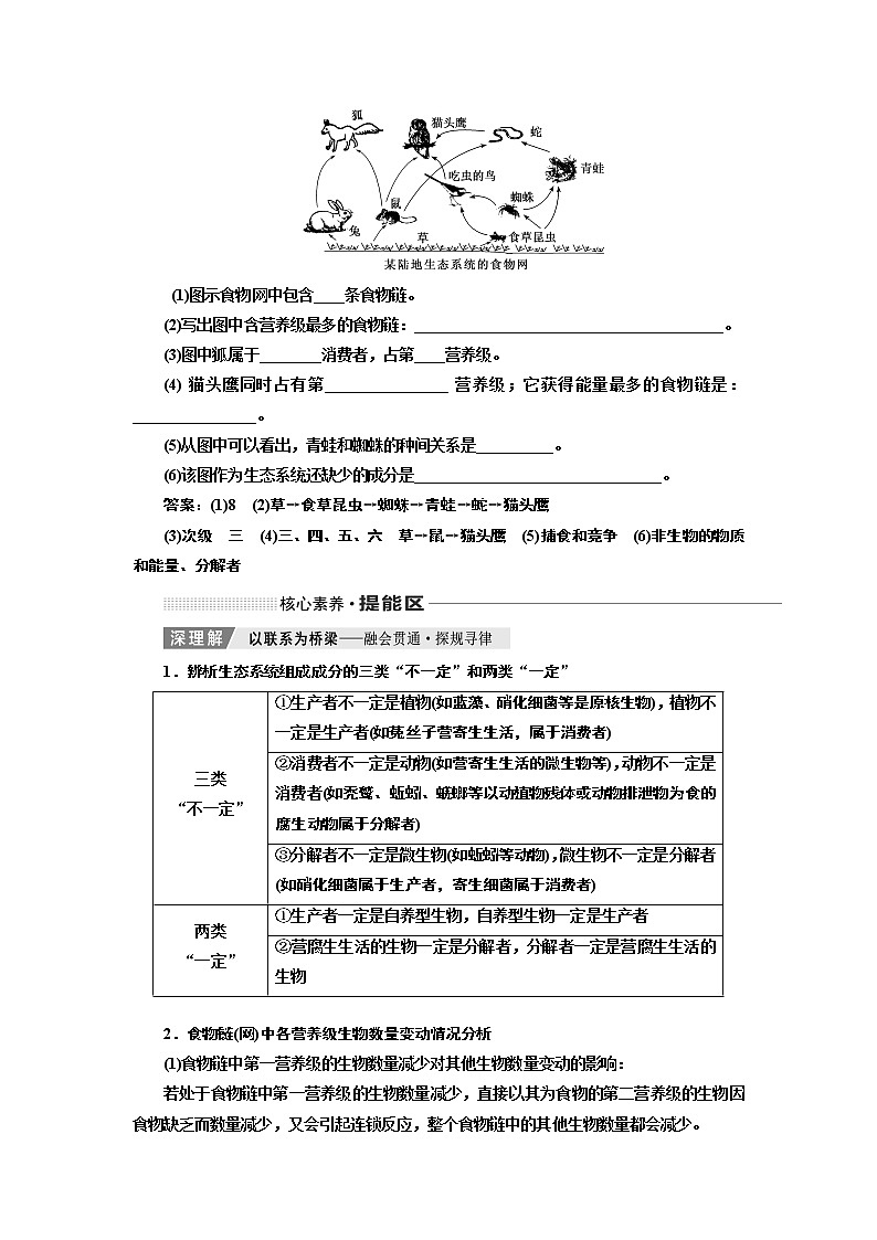 2020版高考一轮复习生物通用版学案：第十一单元第一讲生态系统的结构与能量流动03