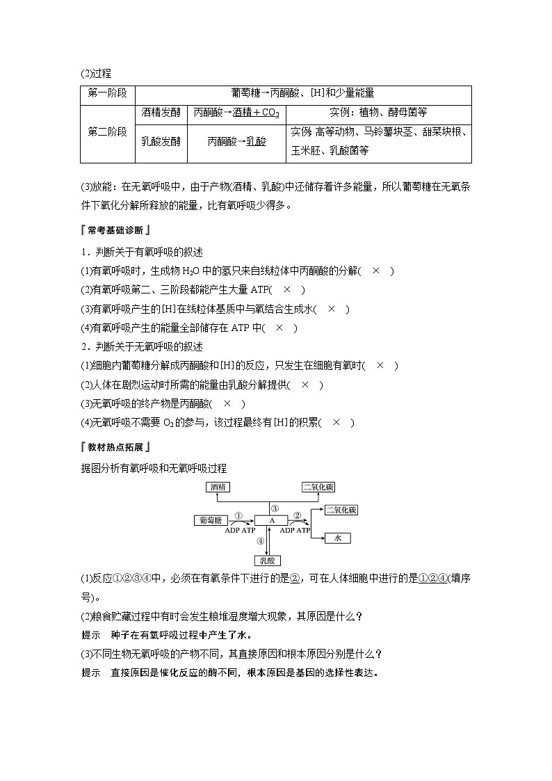 2020版生物新导学大一轮北师大版讲义：第三单元细胞的能量代谢第8讲第2页