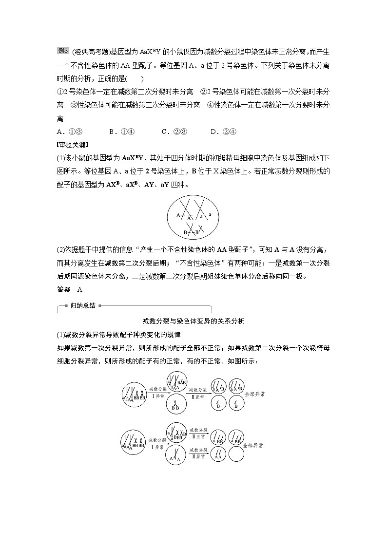 2020版生物新导学大一轮北师大版讲义：第四单元细胞的生命历程热点题型四第3页