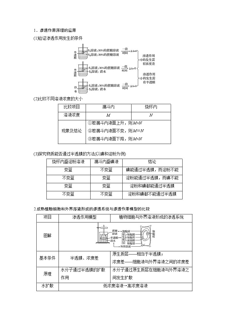 2020版生物新导学大一轮人教通用版讲义：第二单元细胞的基本结构和物质的运输第6讲第3页
