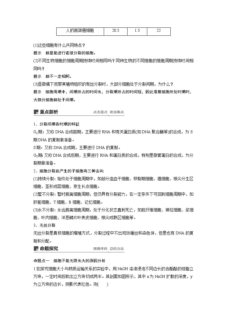 2020版生物新导学大一轮人教通用版讲义：第四单元细胞的生命历程第11讲第3页