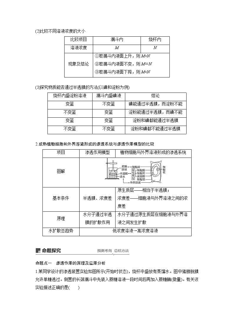 2020版生物新导学大一轮苏教讲义：第二单元细胞的结构和功能第7讲第3页