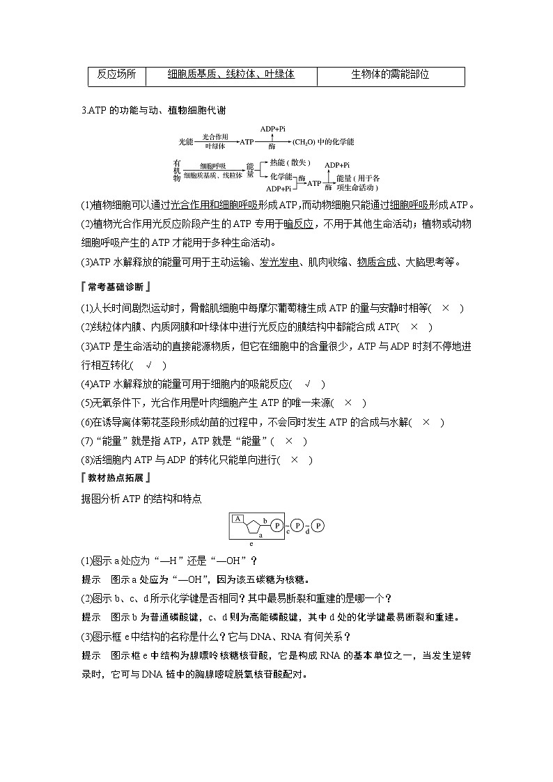 2020版生物新导学大一轮苏教讲义：第三单元光合作用和细胞呼吸第8讲第2页