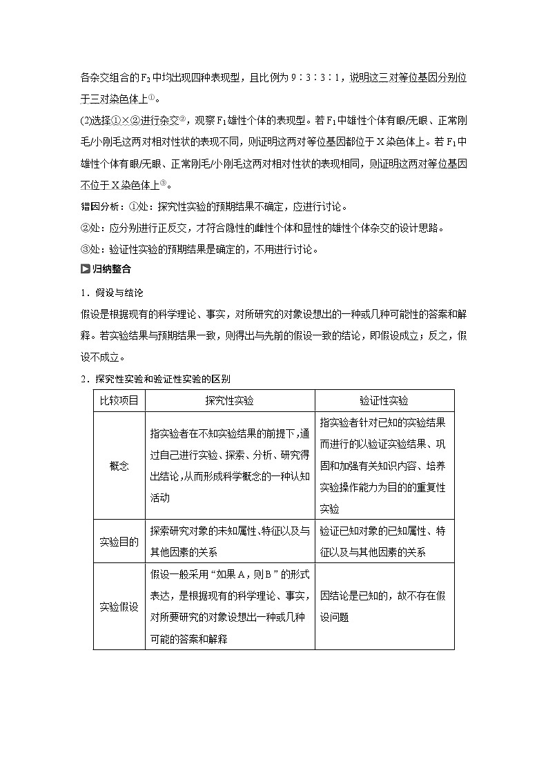 2020版生物新导学大一轮苏教讲义：第五单元基因的传递规律实验技能二第2页