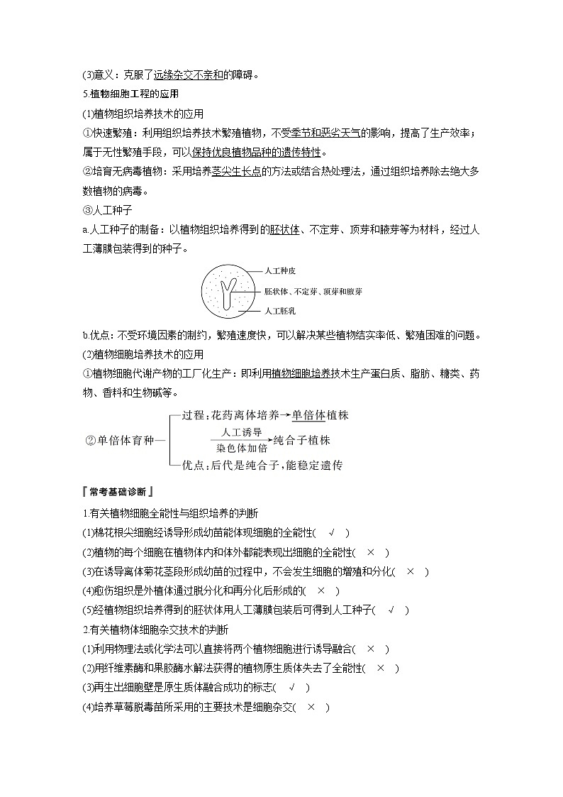 2020版高考生物苏教版一轮复习讲义：第十单元第36讲细胞工程第2页