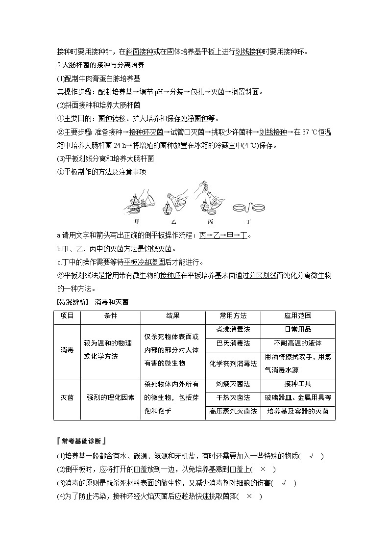 2020版高考生物苏教版一轮复习讲义：第十一单元第39讲无菌操作技术实践第2页