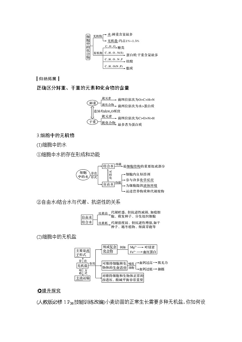 2020版高考生物新设计大一轮江苏专用版讲义：第一单元组成细胞的分子第2讲第2页