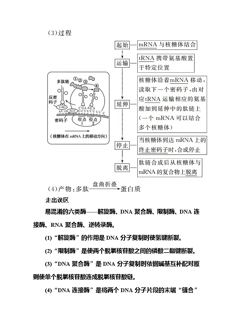2020版《赢在微点》高考生物人教版一轮复习讲义：第六单元第03讲基因的表达03