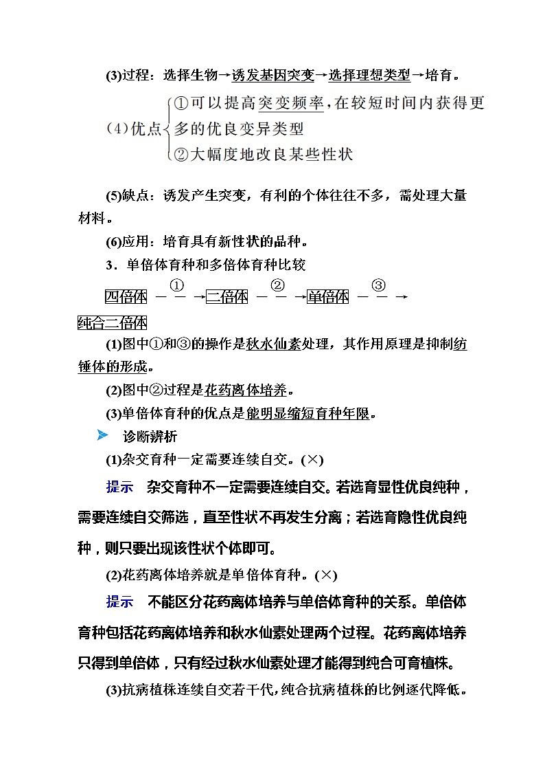 2020版《赢在微点》高考生物人教版一轮复习讲义：第七单元第03讲从杂交育种到基因工程02