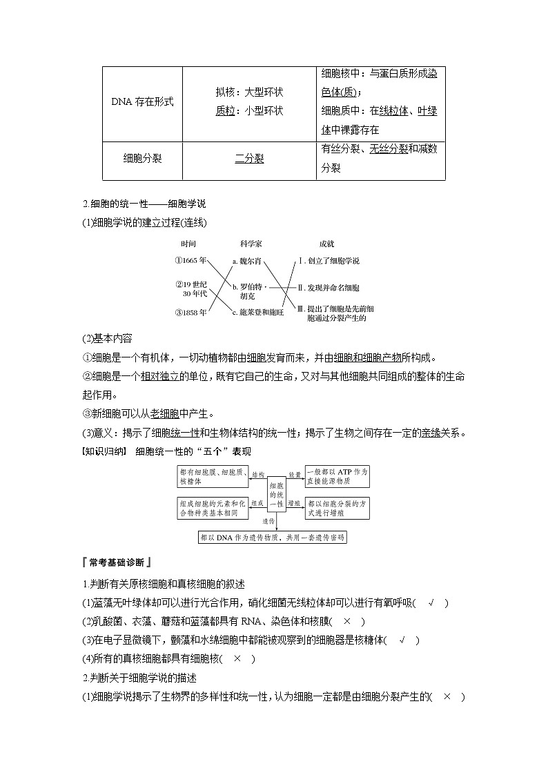 2020版高考生物苏教版一轮复习讲义：第二单元第4讲生命活动的基本单位——细胞02