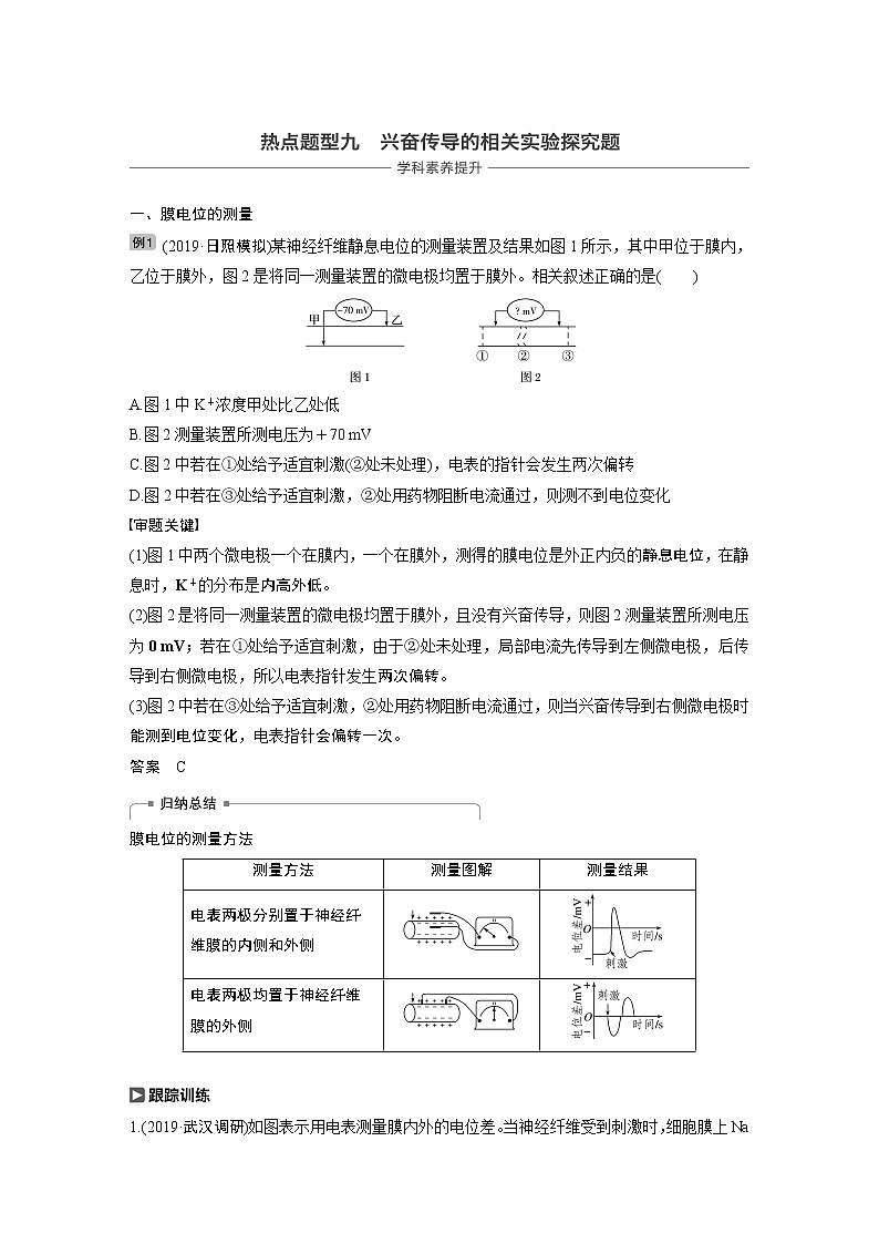2020版高考生物苏教版一轮复习讲义：第八单元热点题型九第1页