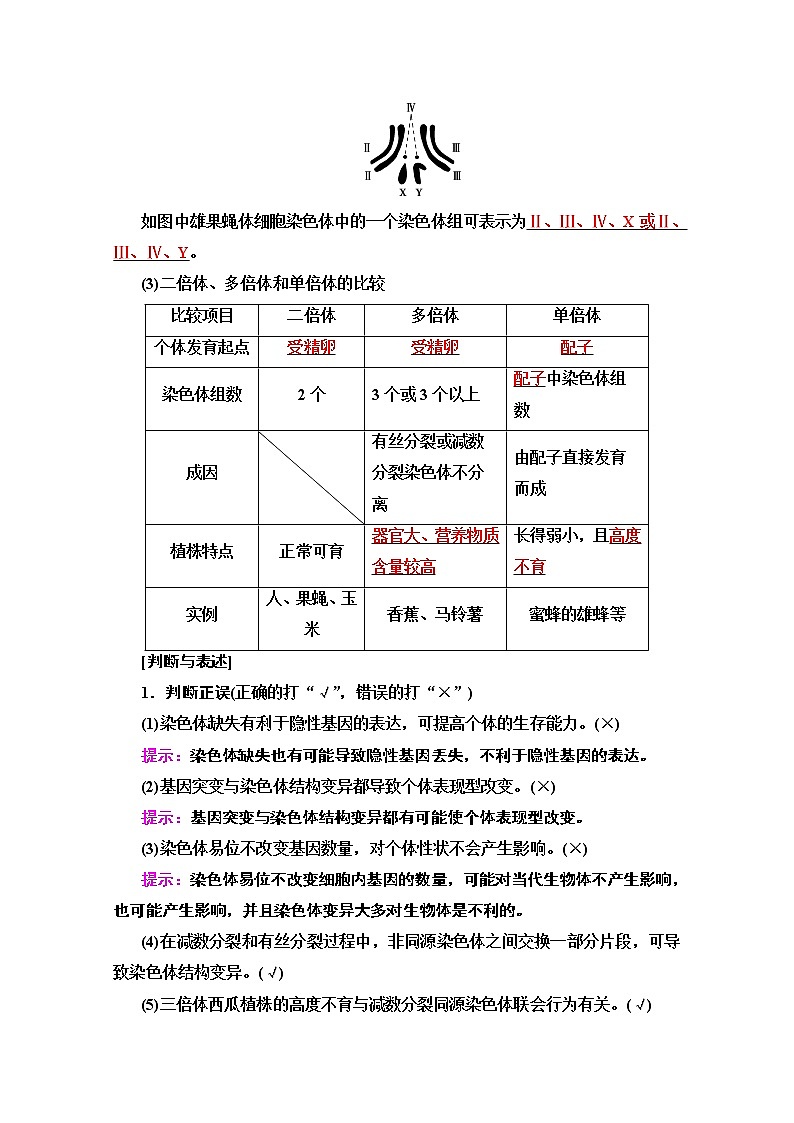 2020版新一线高考生物（苏教版）一轮复习教学案：必修2第7单元第2讲　染色体变异与生物育种02