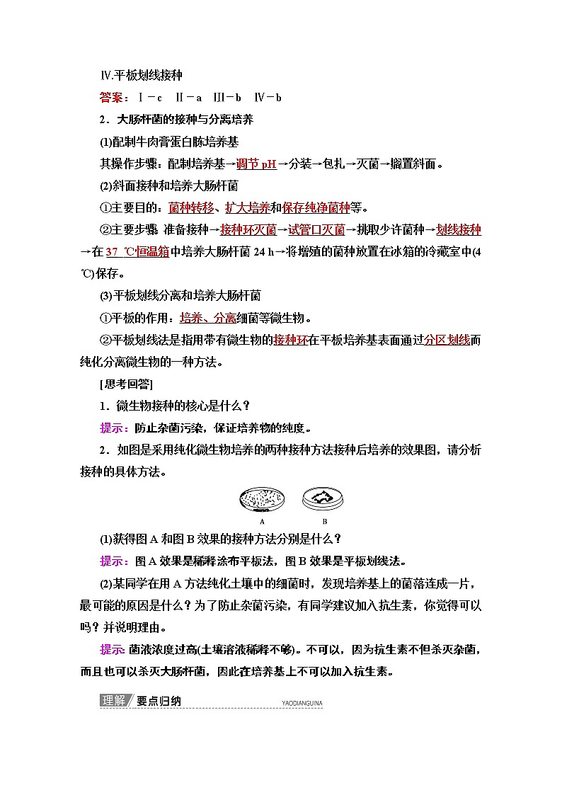 2020版新一线高考生物（苏教版）一轮复习教学案：选修1第1讲　无菌操作技术02