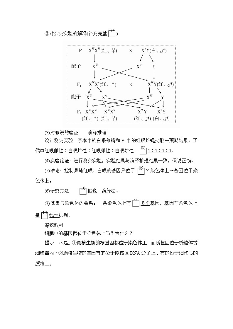 2020年高考生物一轮复习（创新版）文档：必修2第5单元遗传的基本规律与伴性遗传第16讲 学案03
