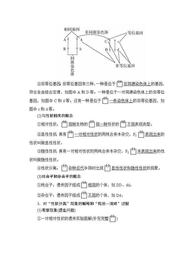 2020年高考生物一轮复习（创新版）文档：必修2第5单元遗传的基本规律与伴性遗传第14讲 学案02
