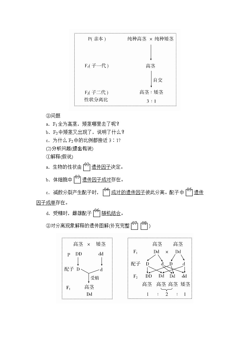 2020年高考生物一轮复习（创新版）文档：必修2第5单元遗传的基本规律与伴性遗传第14讲 学案03
