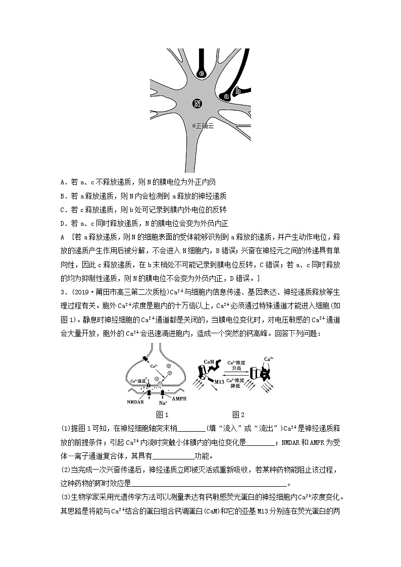 2021届高考生物新人教版一轮复习高频考点：生命活动的调节第3页
