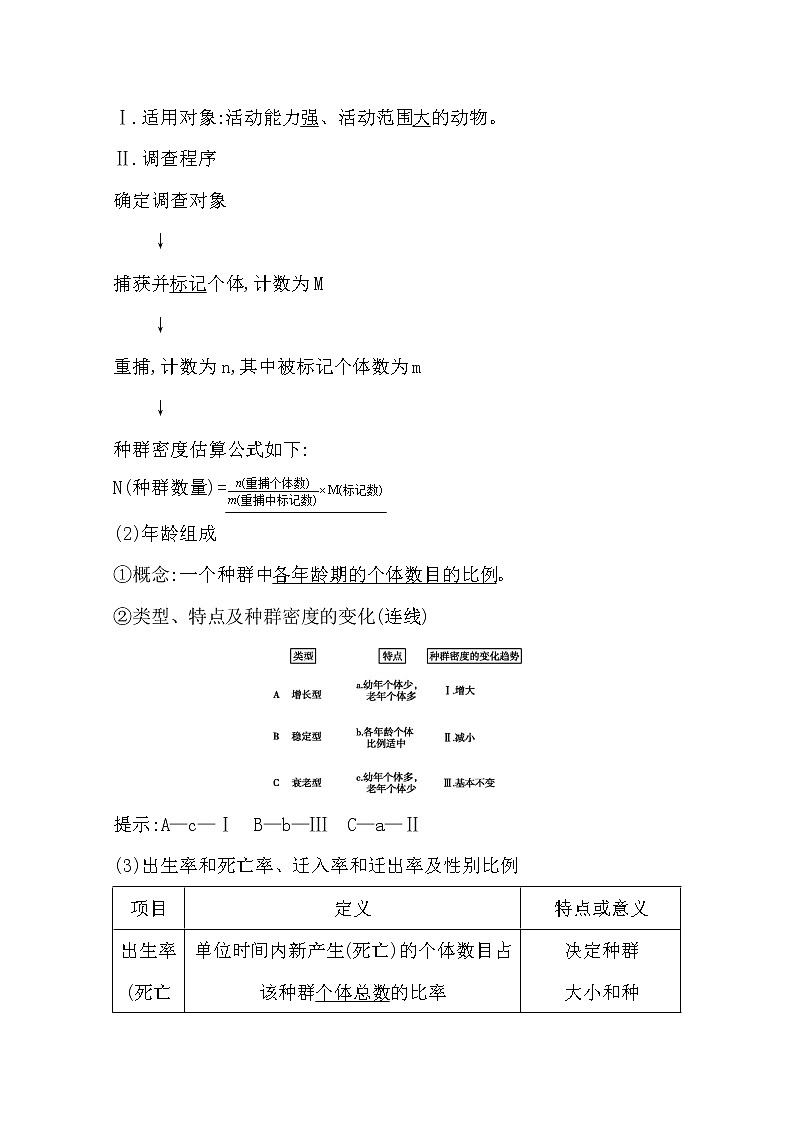 2021高考生物人教版一轮教师用书第九单元第30讲　种群的特征和数量的变化02