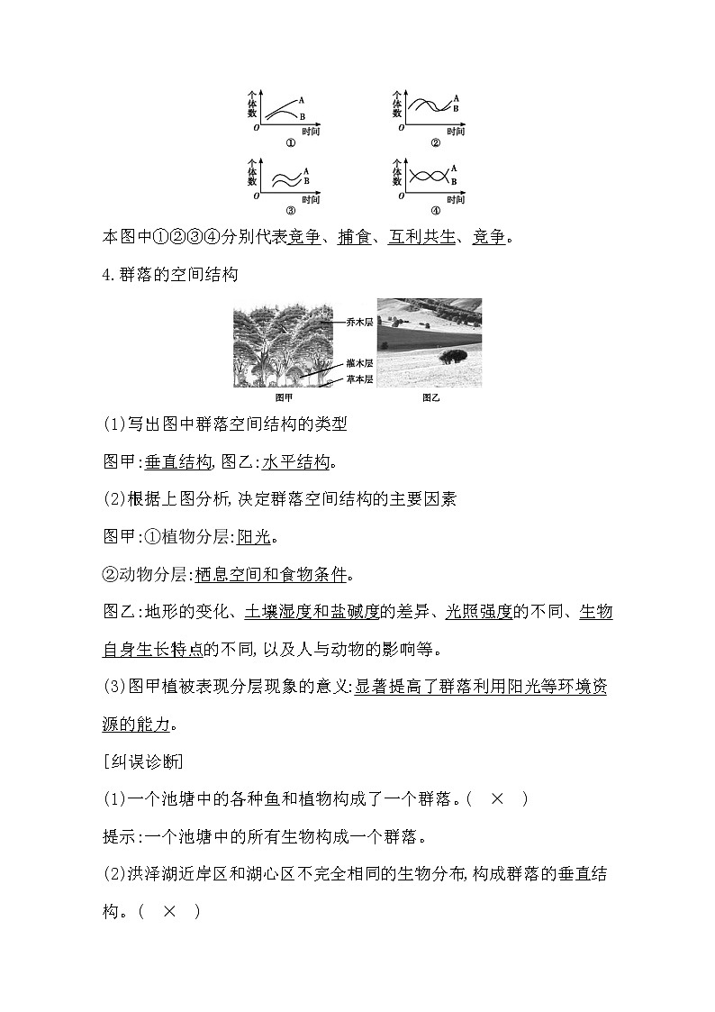 2021高考生物人教版一轮教师用书第九单元第31讲　群落的结构与演替第2页