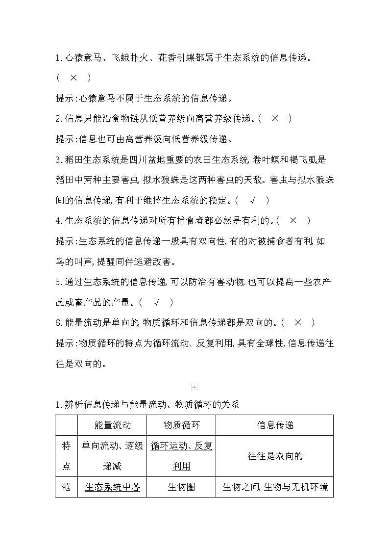 2021高考生物人教版一轮教师用书第九单元第34讲　生态系统的信息传递和稳定性及生态环境的保护第2页